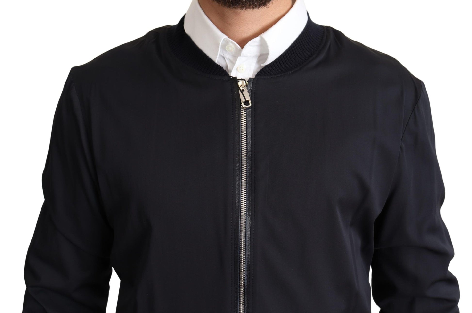 Chaqueta bomber elegante en mezcla de seda