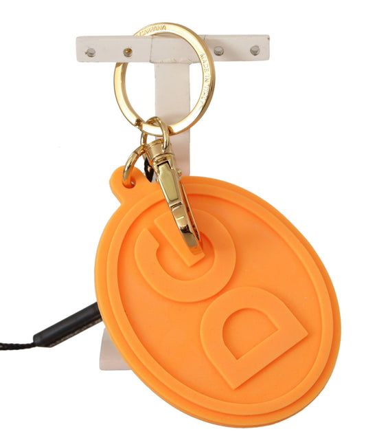 Prachtige oranje gouden sleutelhanger &amp; tas charme