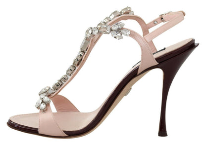 Crystal-Embellished Stiletto Sandals