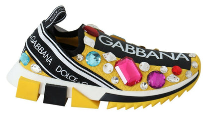 Embellished Yellow Sorrento Sneakers