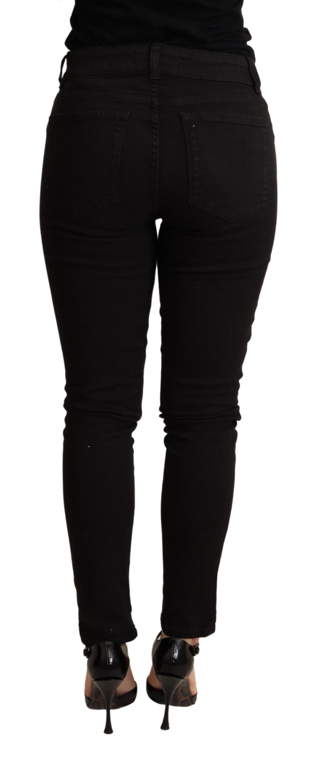 Elegante slanke zwarte skinny jeans