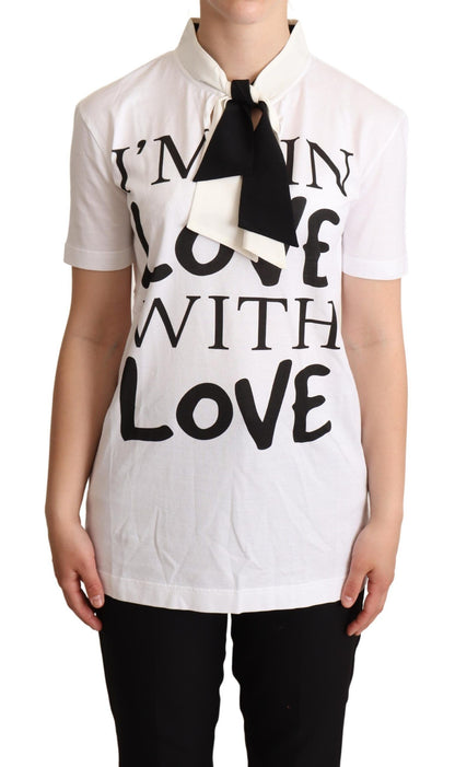 Chic Love Slogan Silk Cotton Tee