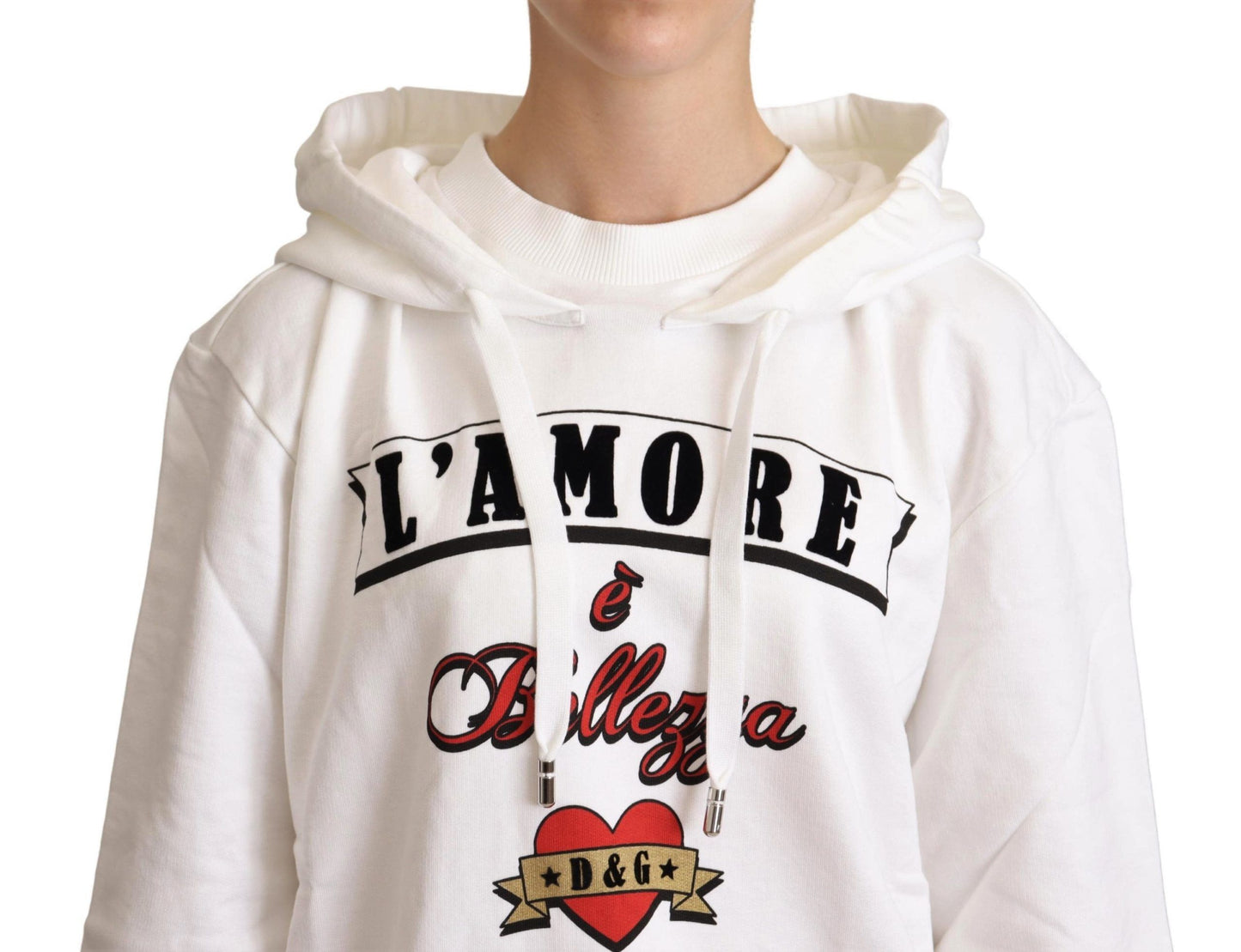 Jersey con capucha blanco L'Amore Motive