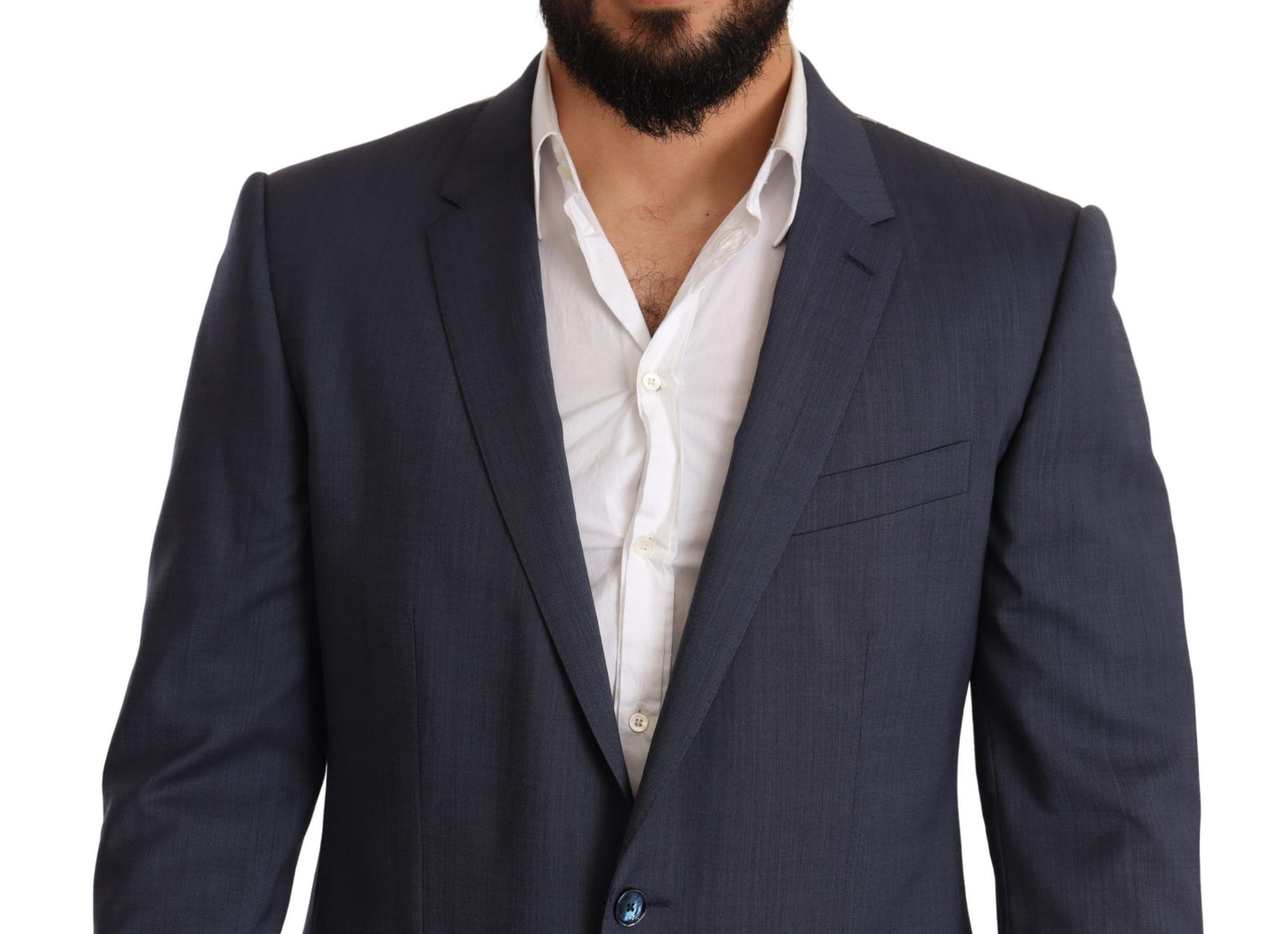 Elegante chaqueta tipo blazer Martini de lana azul