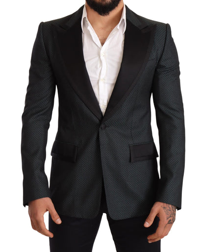 Elegant Patterned Slim Fit Blazer Jacket