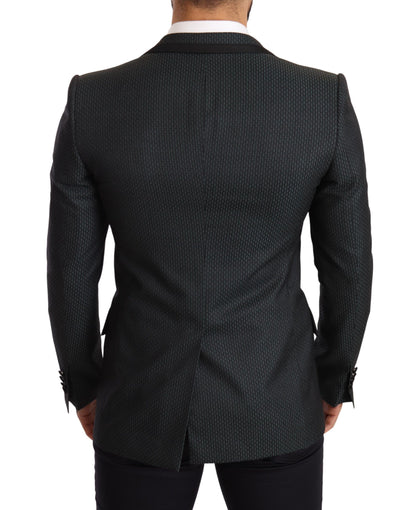 Elegant slim-fit blazerjack met patroon