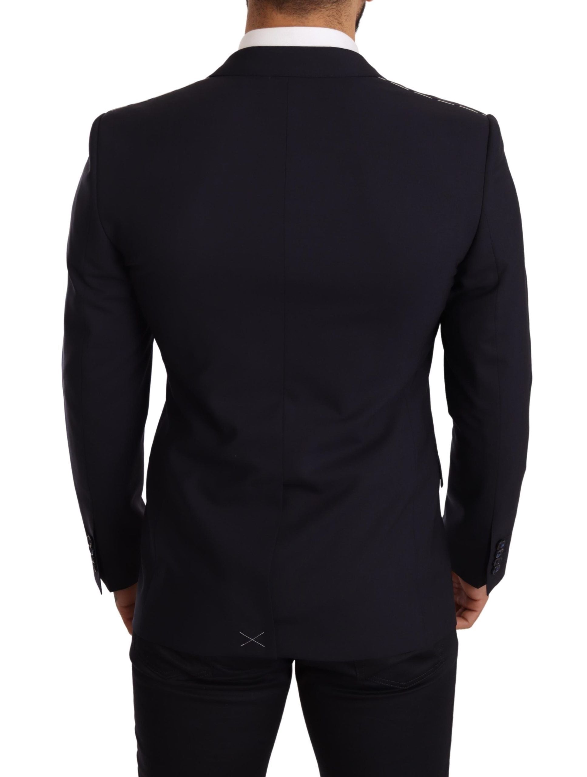 Elegant Navy Martini Blazer by Renowned Tailors