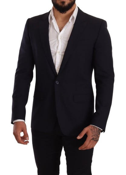 Elegante blazer Martini azul marino de sastres reconocidos