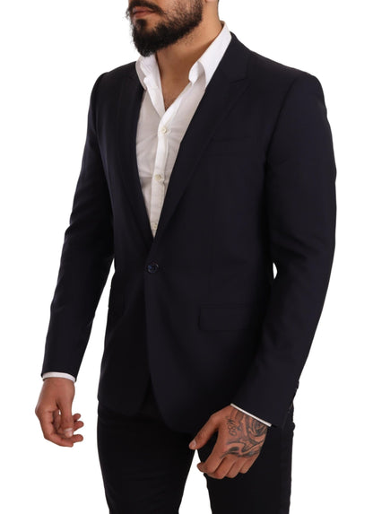 Elegante blazer Martini azul marino de sastres reconocidos