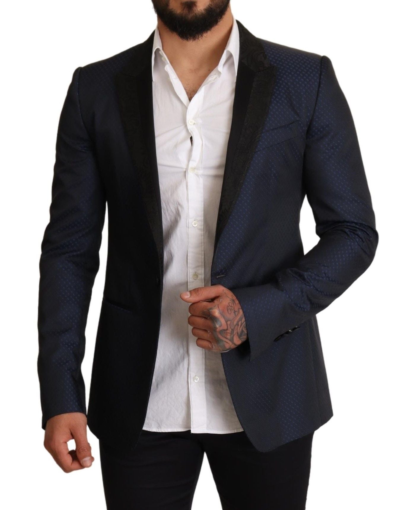 Elegante blazer Martini azul de corte slim