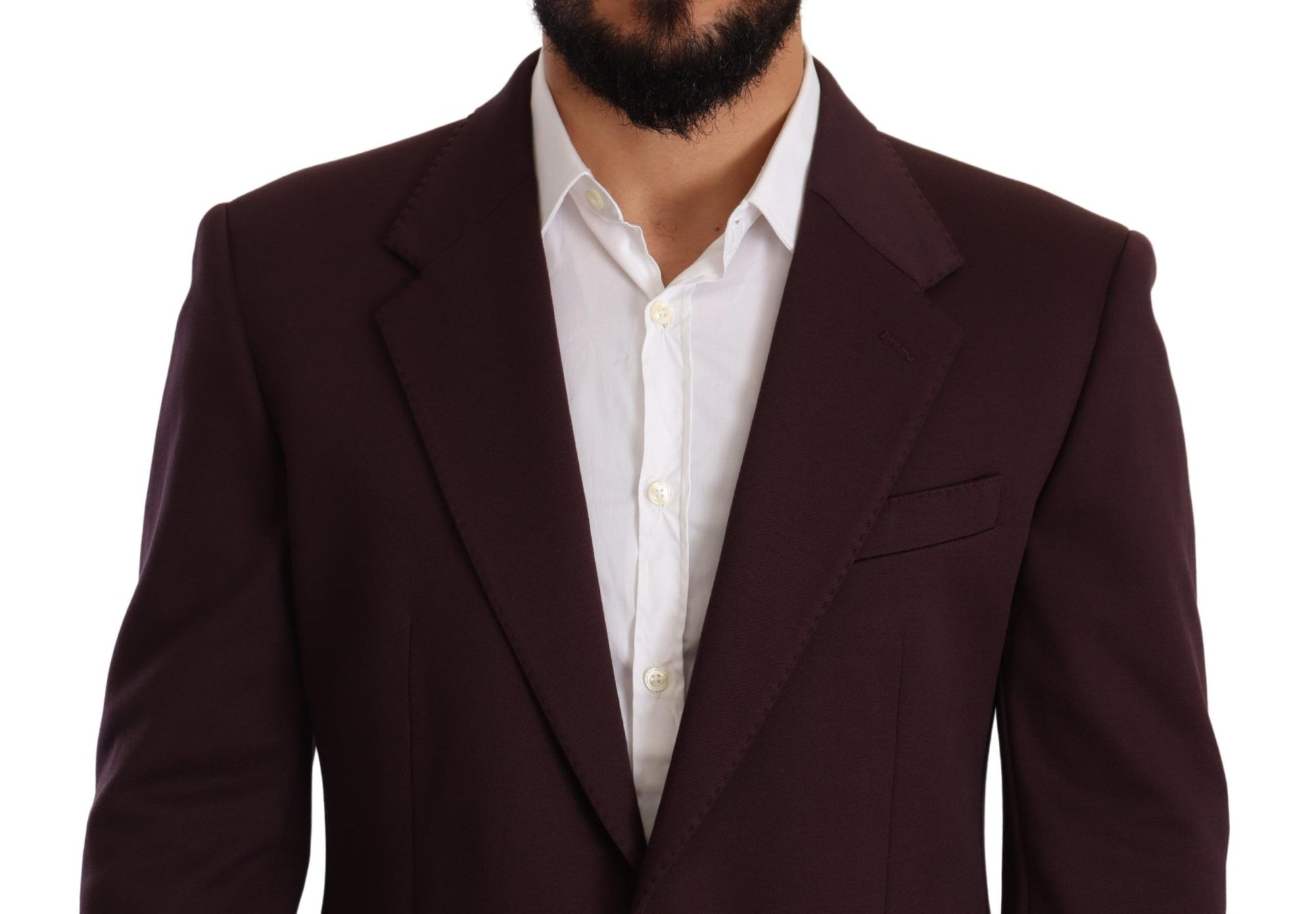 Elegante blazer índigo de corte slim para hombre