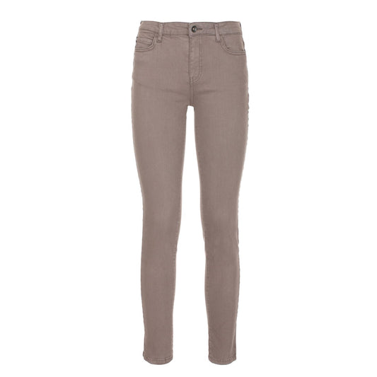 Impeccable Gray Cotton Stretch Pants