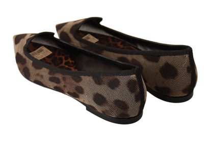 Elegant Leopard Print Flat Loafers