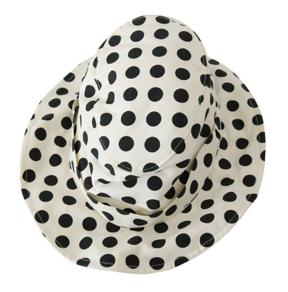 Chic Black Polka Dot Trilby Hat