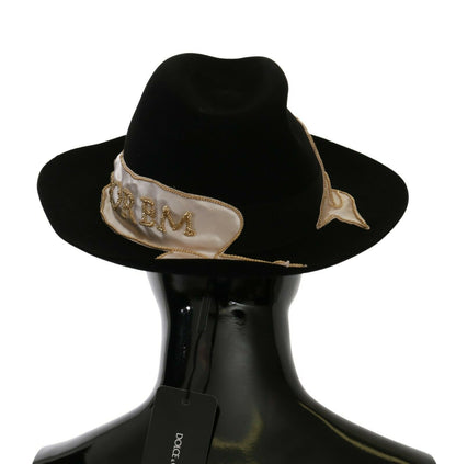 Sombrero Panamá de ala ancha Lapin elegante negro