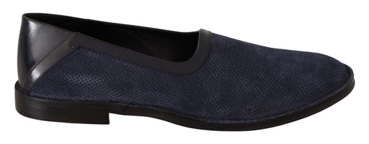 Elegante geperforeerde lederen loafers