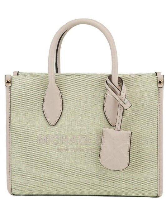 Mirella kleine poederblush canvas shopper crossbody handtas portemonnee