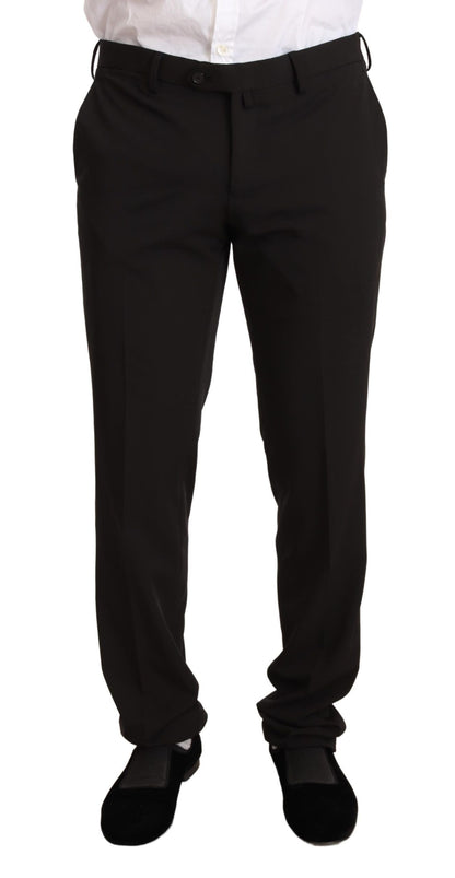 Elegant Black Slim Fit Two-Piece Suit