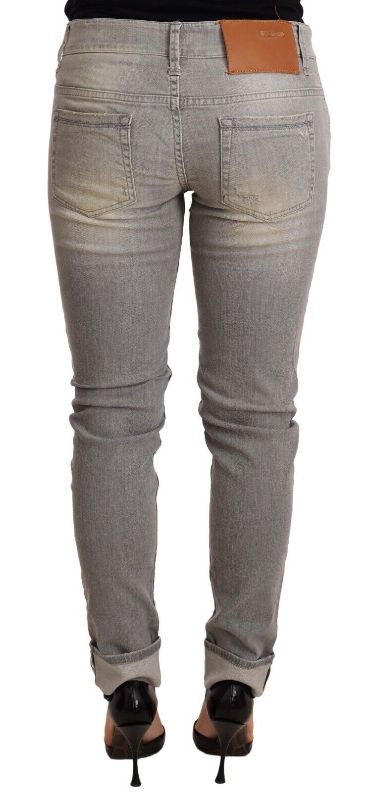 Chic Slim Fit Gray Wash Denim Jeans