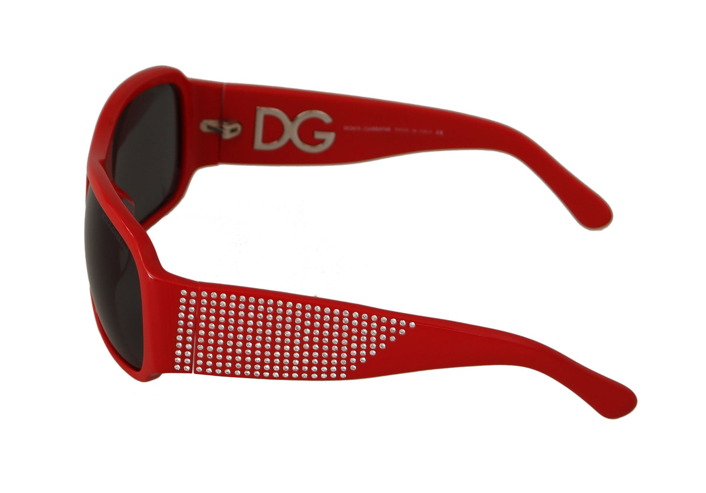 Swarovski Stone Embellished Red Sunglasses