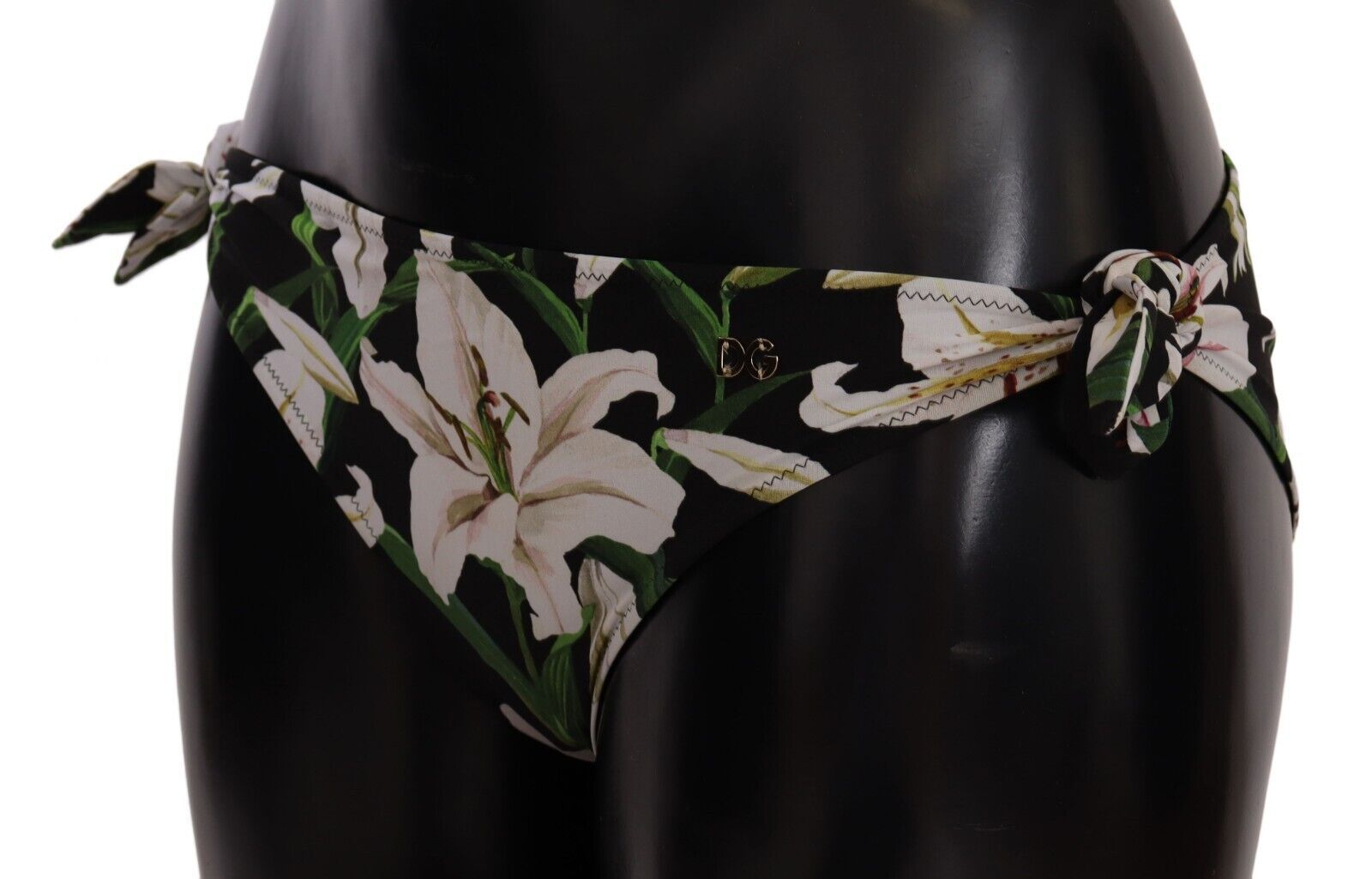 Bikinibroekje Zwart Lily Print Badpak Badmode