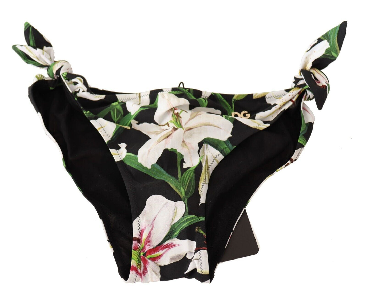 Bikinibroekje Zwart Lily Print Badpak Badmode