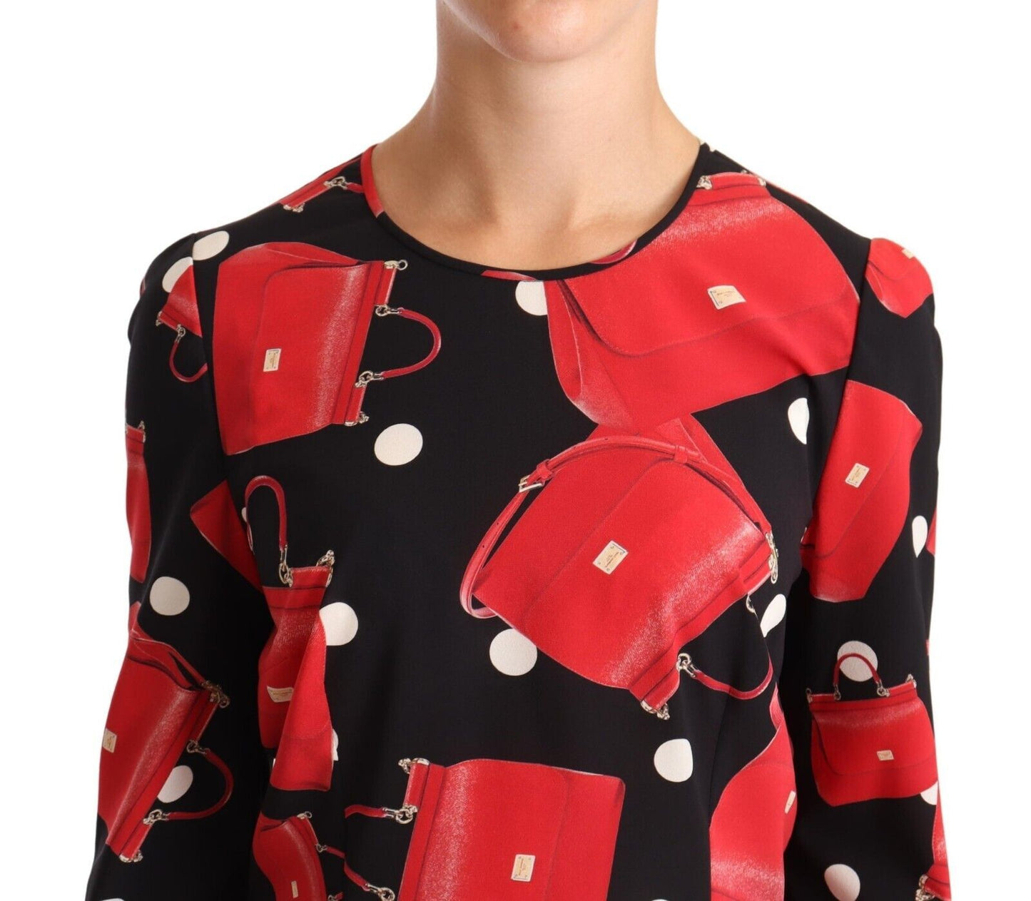 Elegante blouse met Siciliaanse tasprint