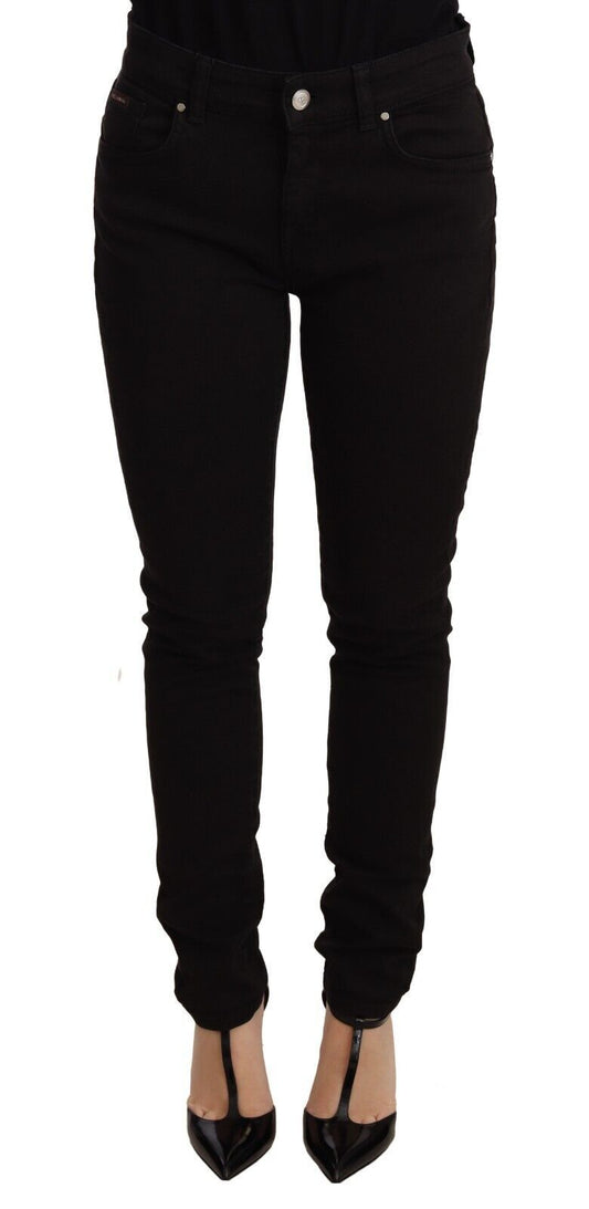 Elegante zwarte skinny jeans met slanke pasvorm