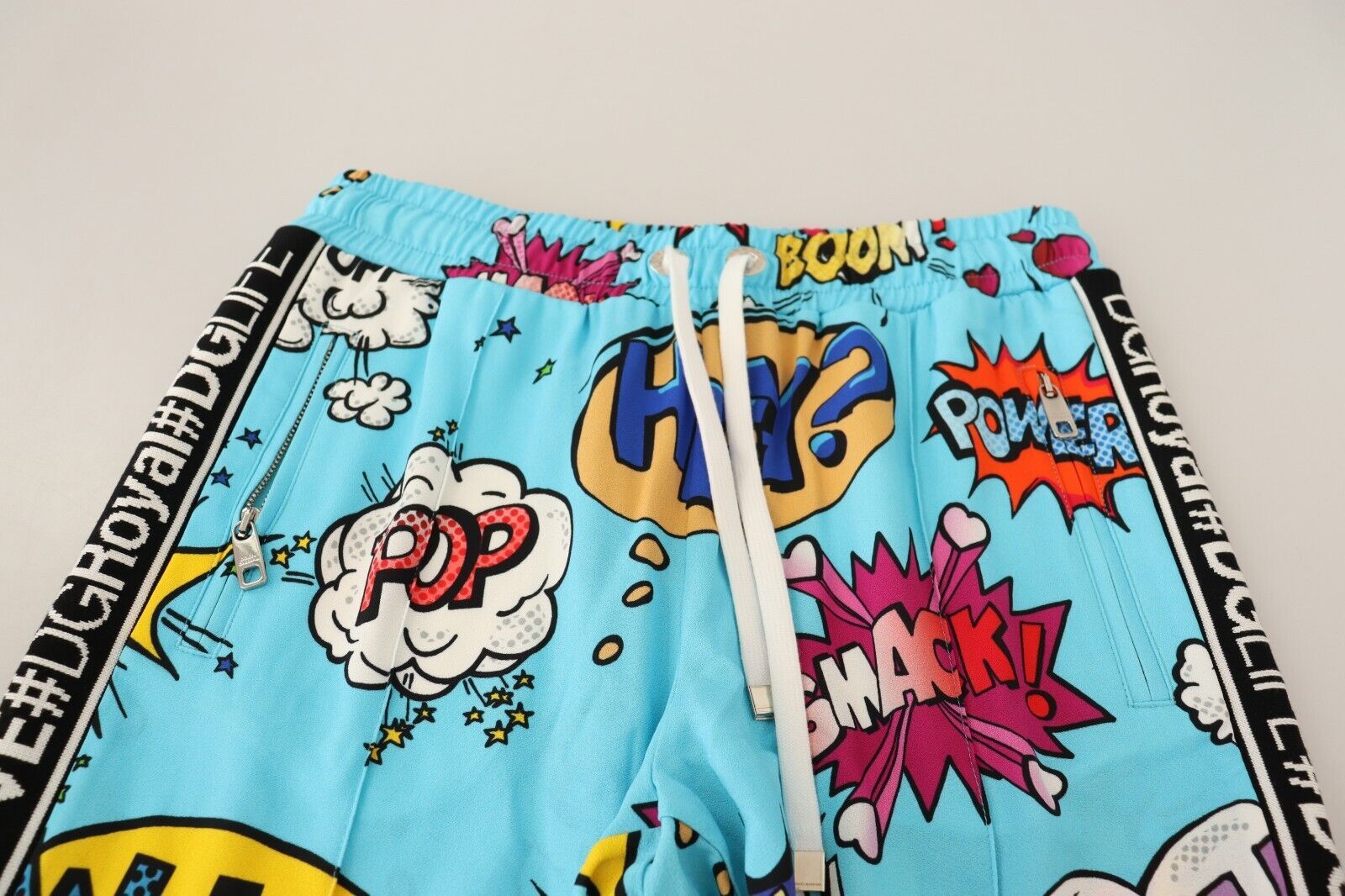 Pantalones jogger de punto con estampado de dibujos animados elegantes