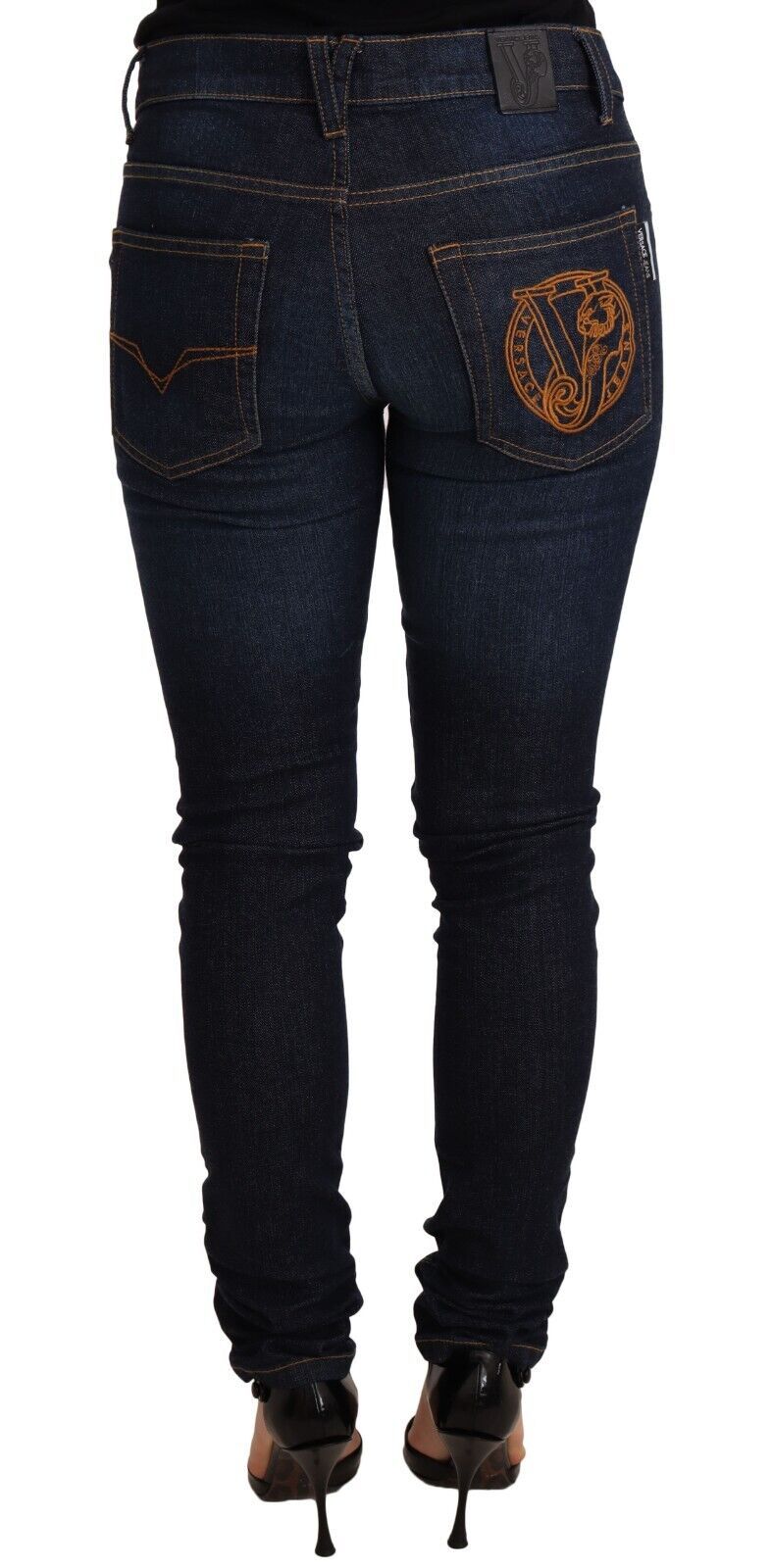 Elegante skinny designerjeans met lage taille