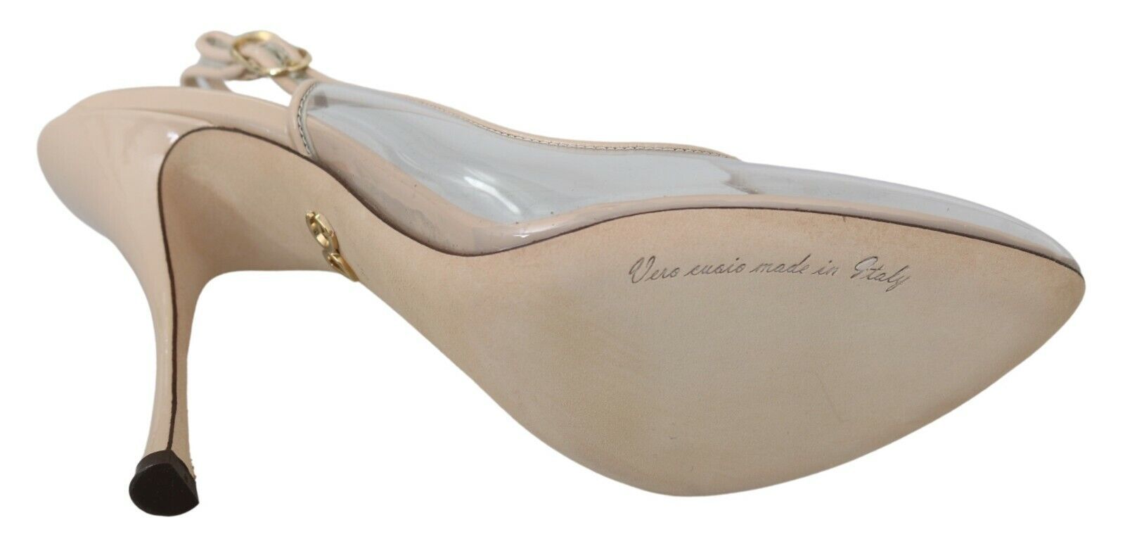 Elegante nude beige slingback hakken