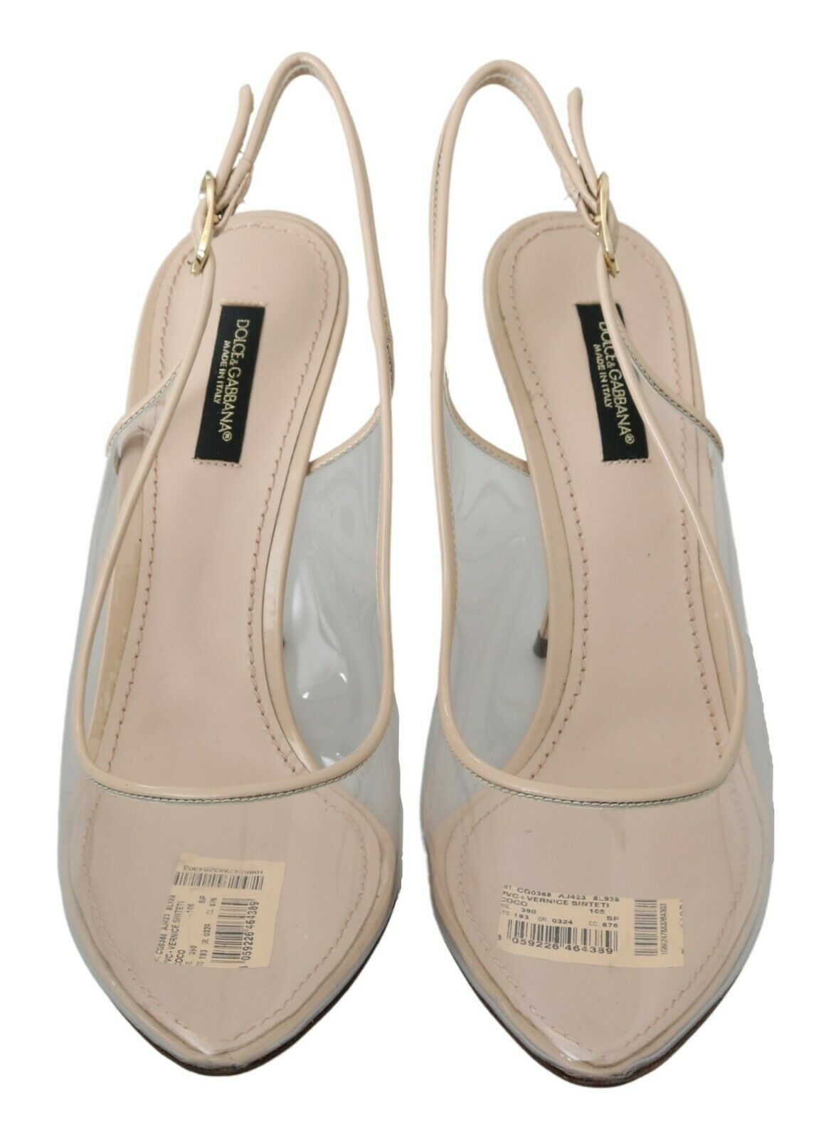 Elegante nude beige slingback hakken