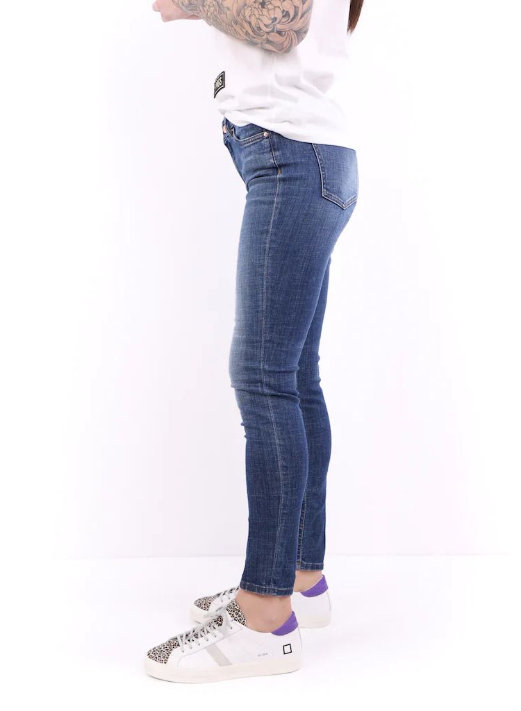 Chic Denim Blue Slim Fit Jeans