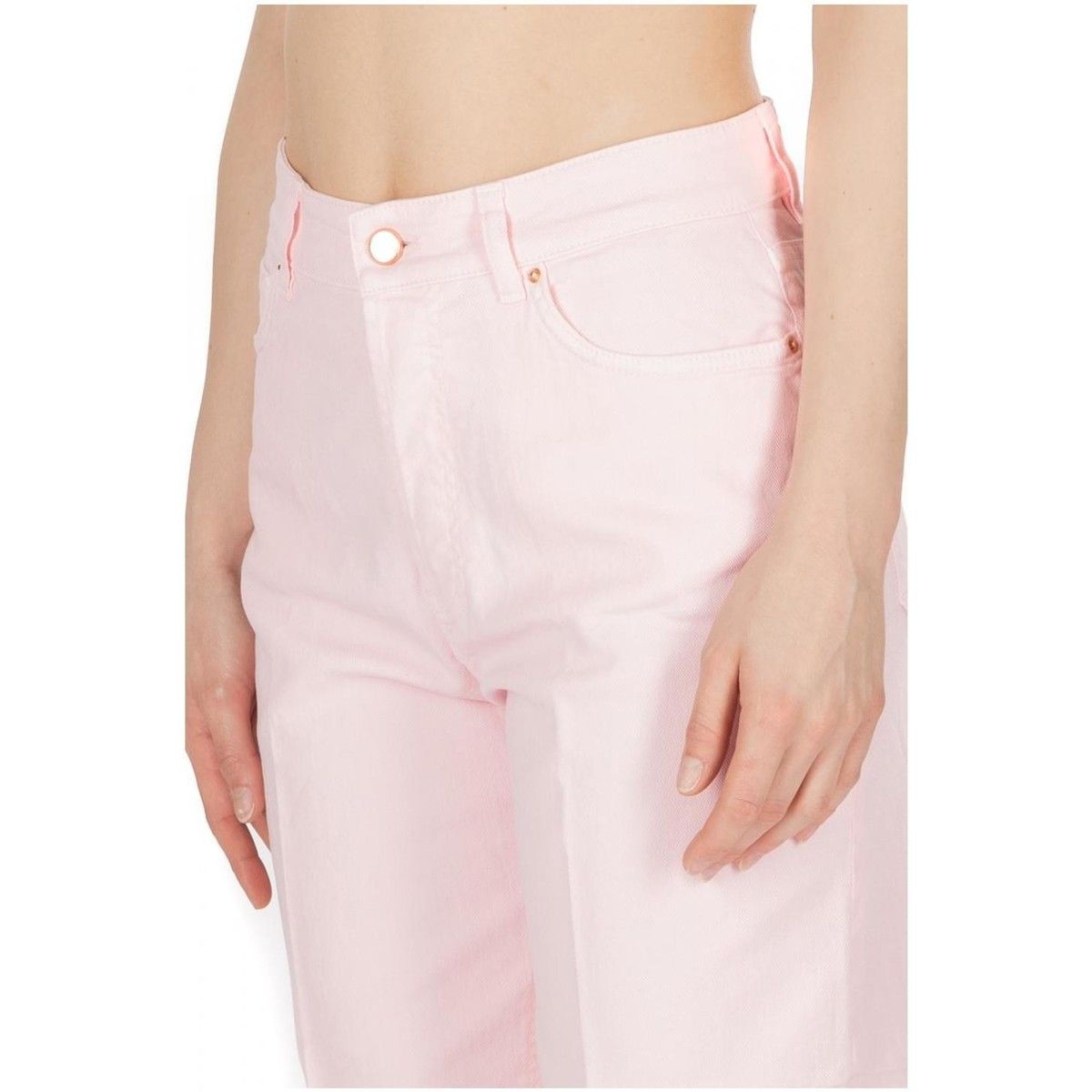 Chic Pink Cotton Denim by Don The Fuller