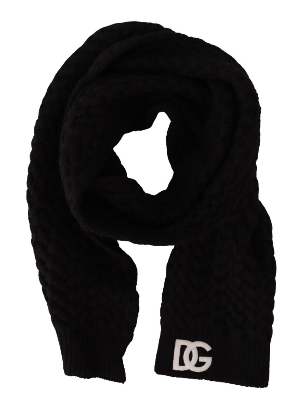 Elegant Black Cashmere Scarf