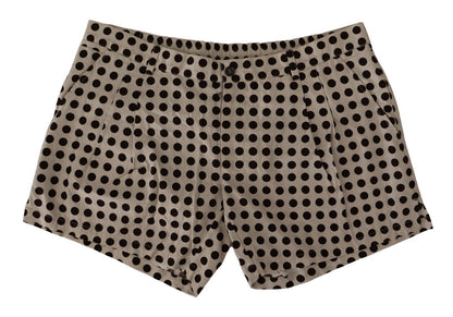 Elegante katoenen short met stippen