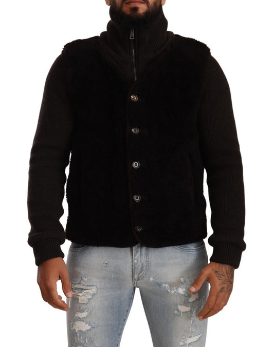 Chaqueta bomber de cuero elegante