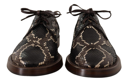 Elegant Formal Python Derby Shoes