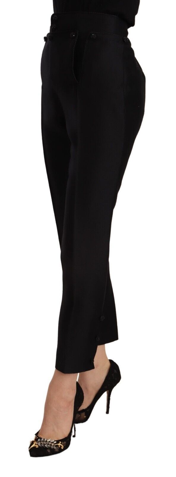 Verhoogde elegantie skinny broek met hoge taille