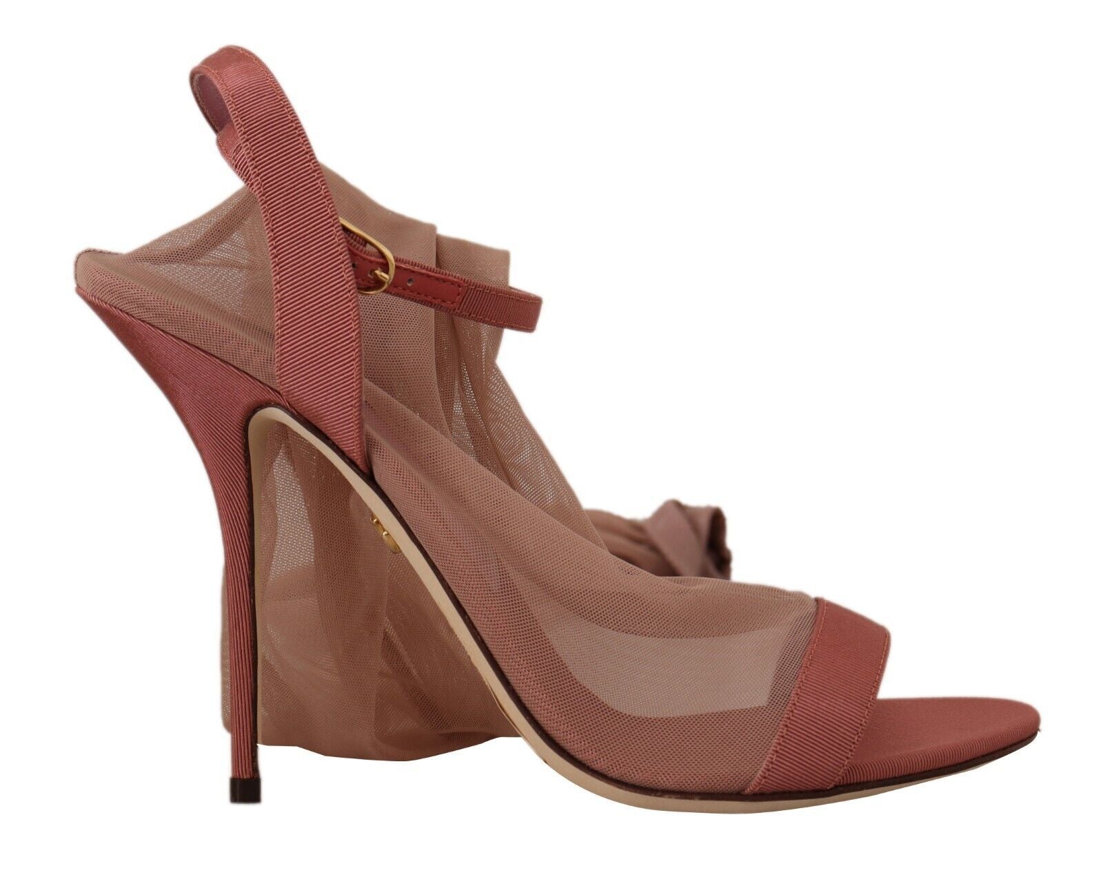 Elegant Pink Ankle Strap Heels Sandals