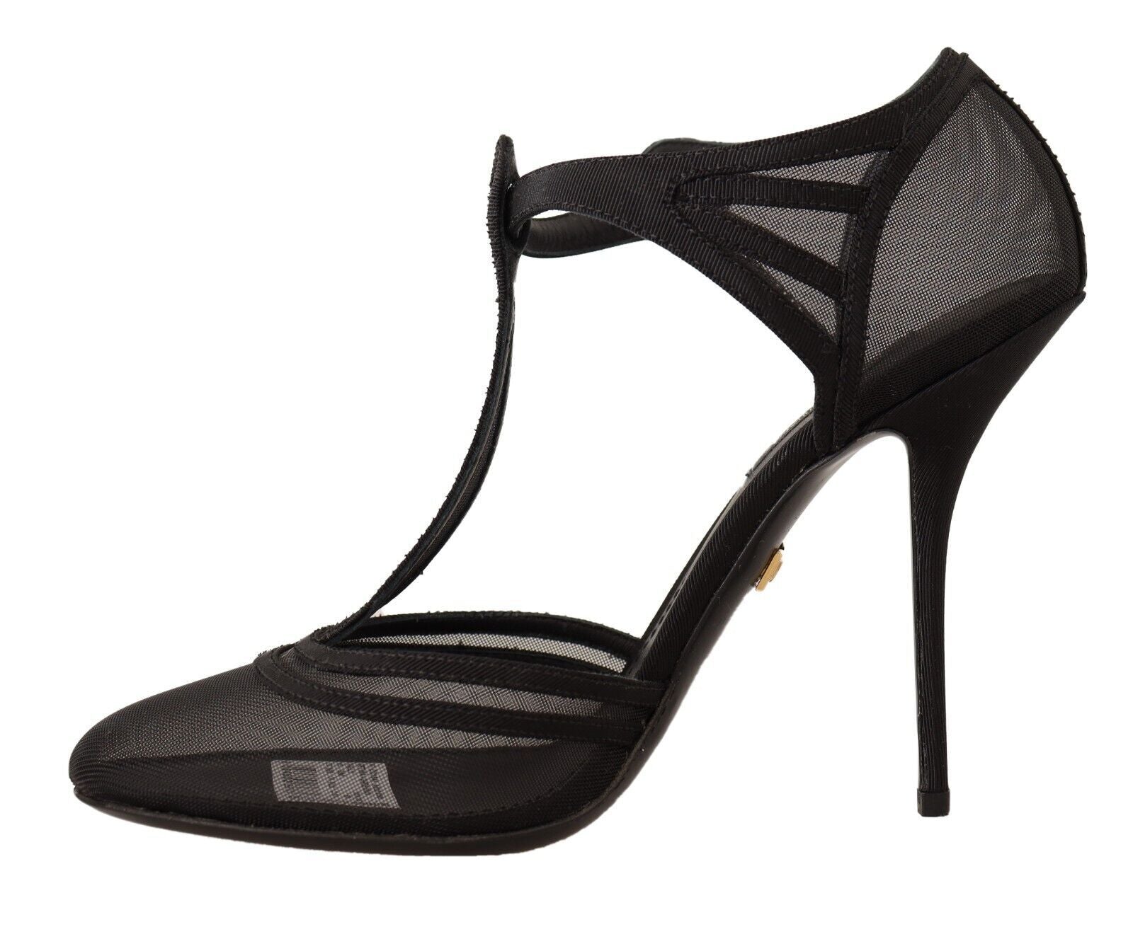 Elegante mesh stilettopumps met T-band