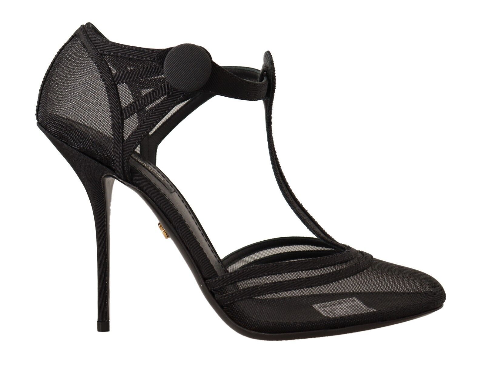 Elegante mesh stilettopumps met T-band