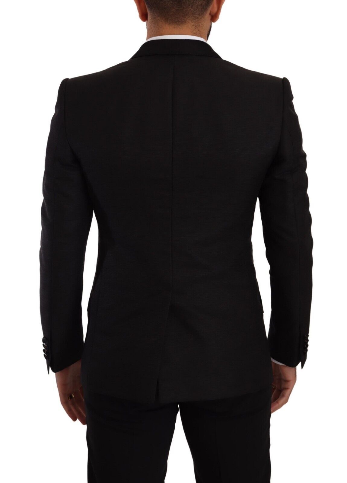 Conjunto de traje negro de corte slim Sicilia