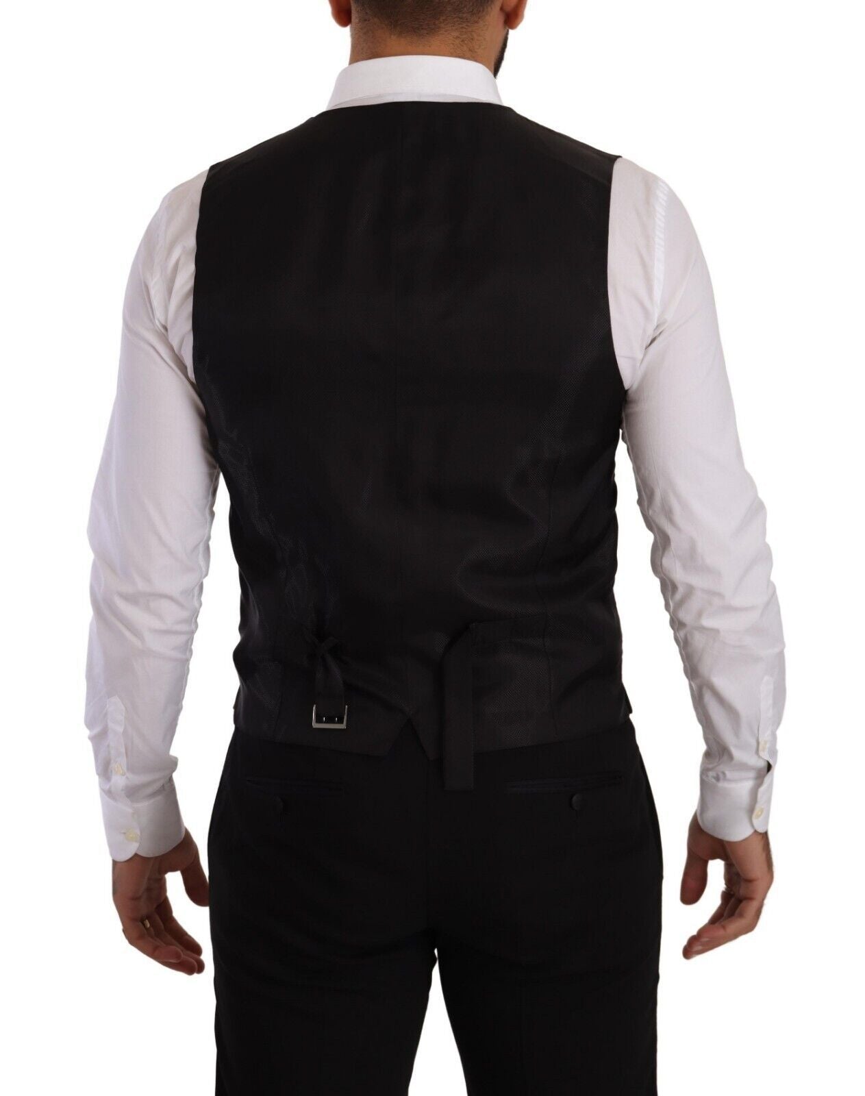 Conjunto de traje negro de corte slim Sicilia