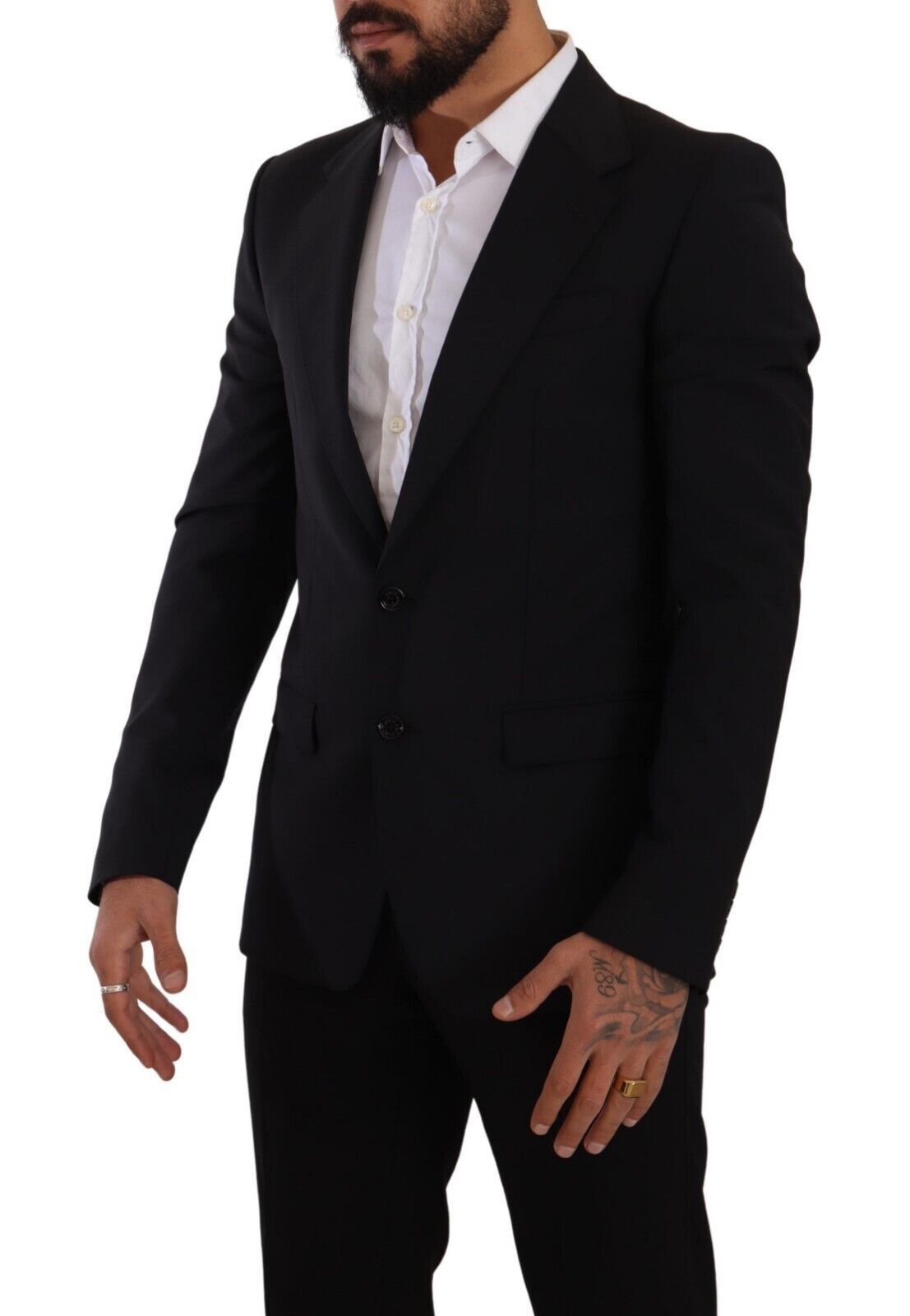 Elegante zwarte Martini slim fit blazer en vest