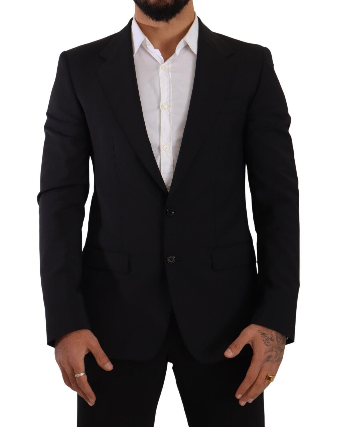 Elegante blazer y chaleco de corte slim Martini negro