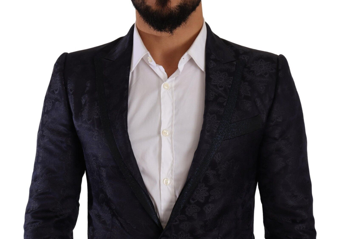 Elegante Blazer Formal MARTINI Azul Oscuro