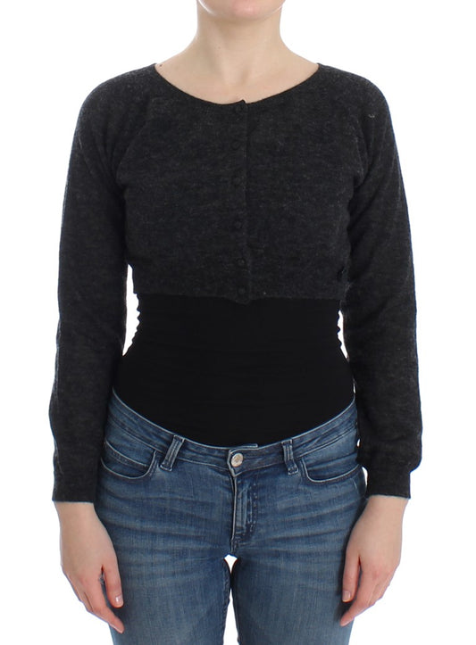 Chic Cropped Alpaca Wool Sweater