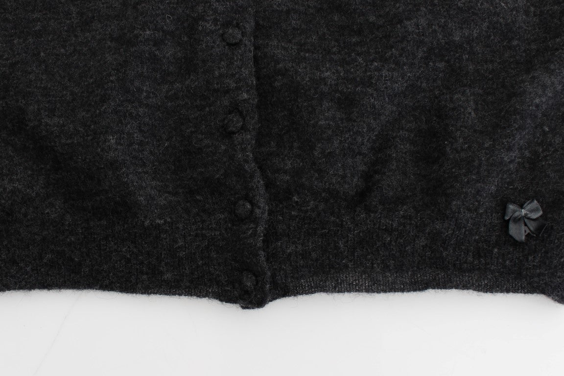 Chic Cropped Alpaca Wool Sweater