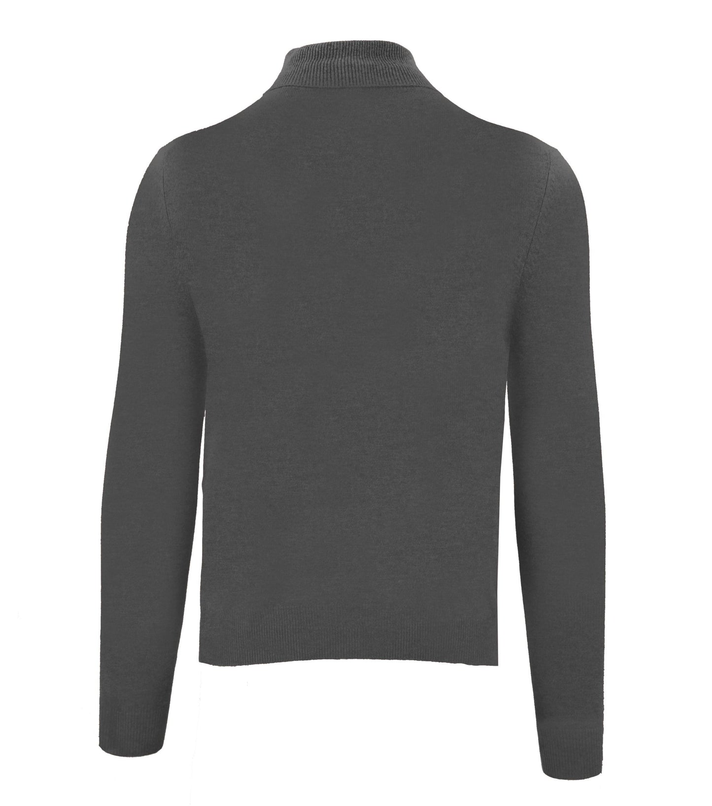 High Neck Cashmere Sweater in Elegant Grey